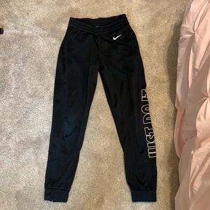 Black Nike joggers